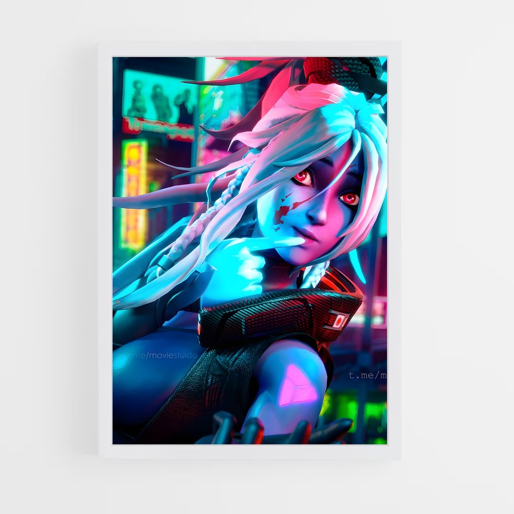 Poster Neon Drow – affiche Dota (vue 3)